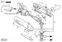 Bosch 0 603 400 801 Pws 600 Angle Grinder 230 V / Eu Spare Parts
